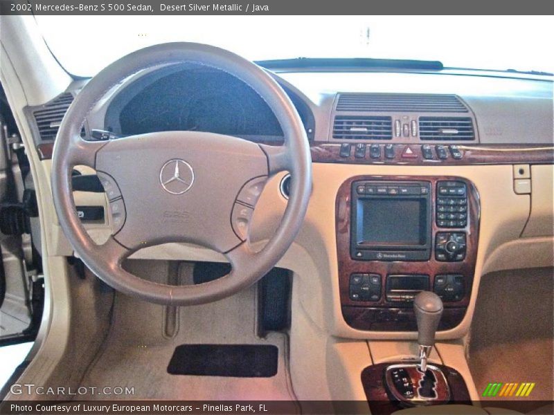 Desert Silver Metallic / Java 2002 Mercedes-Benz S 500 Sedan