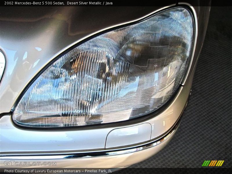 Desert Silver Metallic / Java 2002 Mercedes-Benz S 500 Sedan