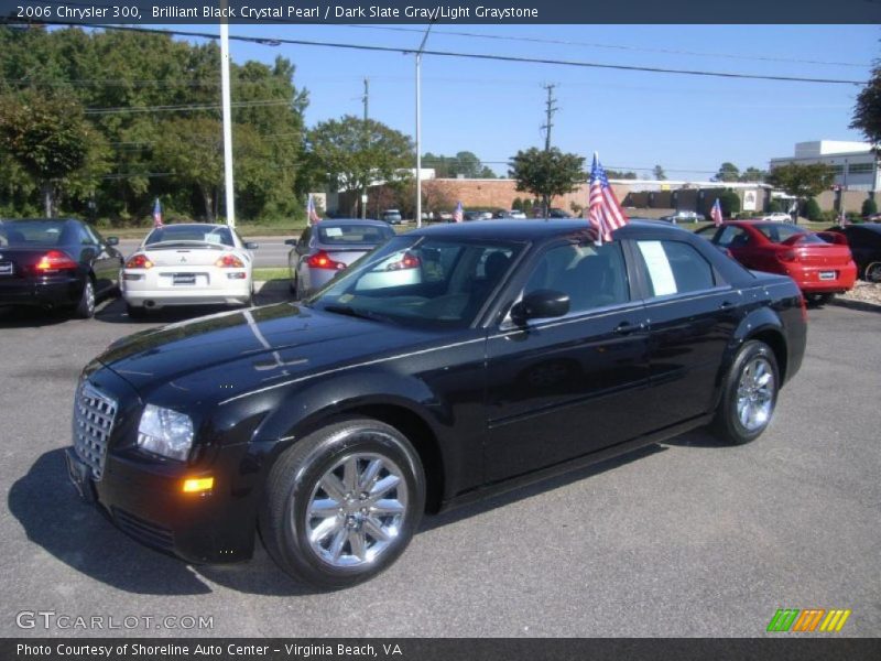 Brilliant Black Crystal Pearl / Dark Slate Gray/Light Graystone 2006 Chrysler 300