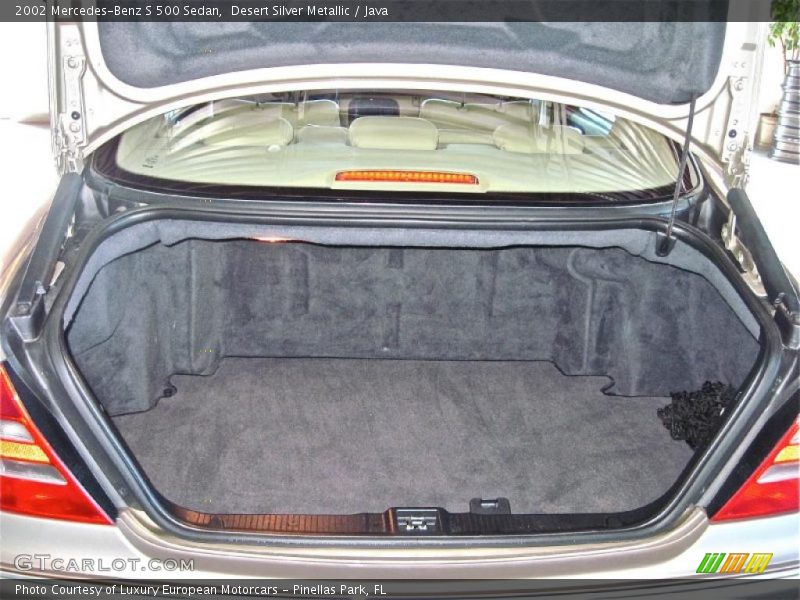 Desert Silver Metallic / Java 2002 Mercedes-Benz S 500 Sedan