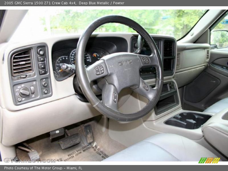 Deep Blue Metallic / Pewter 2005 GMC Sierra 1500 Z71 Crew Cab 4x4