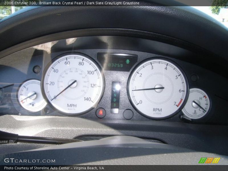 Brilliant Black Crystal Pearl / Dark Slate Gray/Light Graystone 2006 Chrysler 300