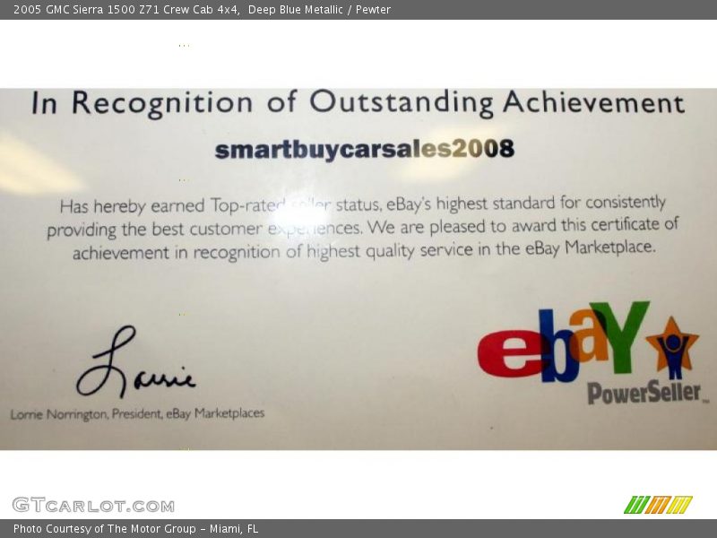 Deep Blue Metallic / Pewter 2005 GMC Sierra 1500 Z71 Crew Cab 4x4