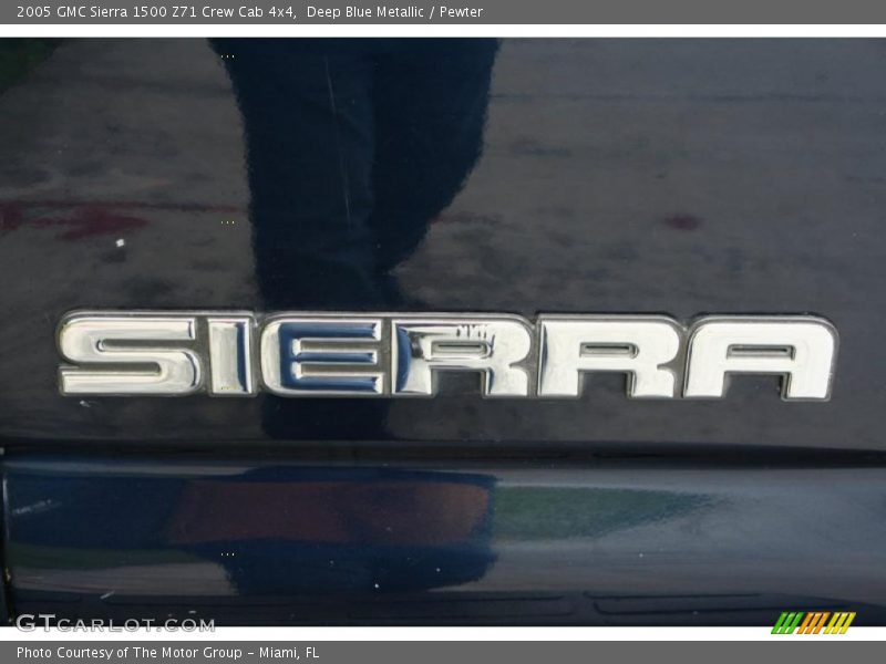 Deep Blue Metallic / Pewter 2005 GMC Sierra 1500 Z71 Crew Cab 4x4