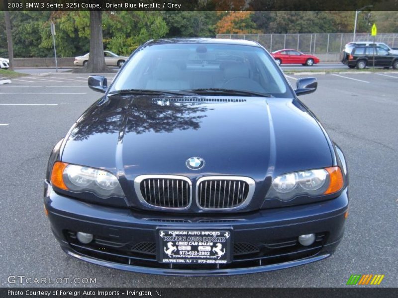 Orient Blue Metallic / Grey 2003 BMW 3 Series 325i Coupe