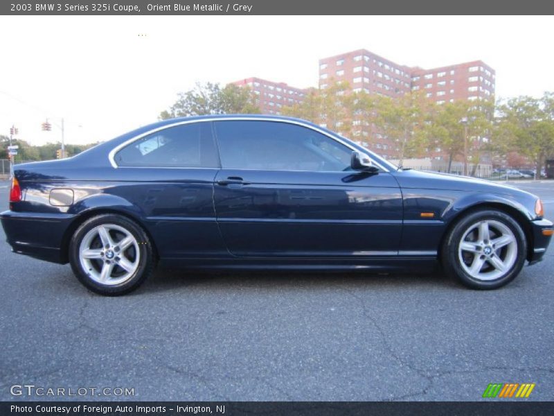 Orient Blue Metallic / Grey 2003 BMW 3 Series 325i Coupe