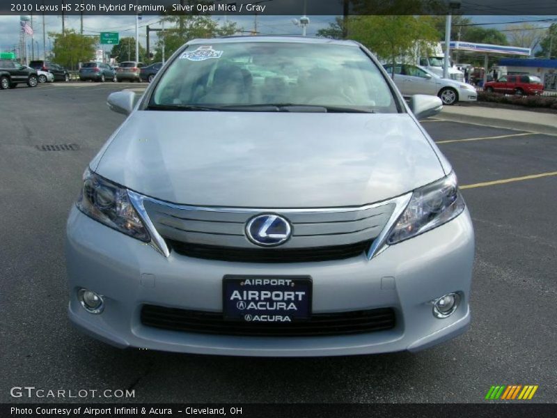 Silver Opal Mica / Gray 2010 Lexus HS 250h Hybrid Premium