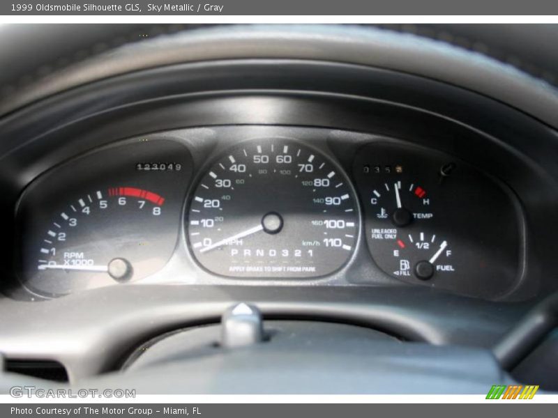 Sky Metallic / Gray 1999 Oldsmobile Silhouette GLS