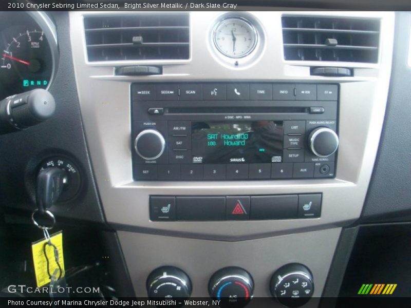 Bright Silver Metallic / Dark Slate Gray 2010 Chrysler Sebring Limited Sedan