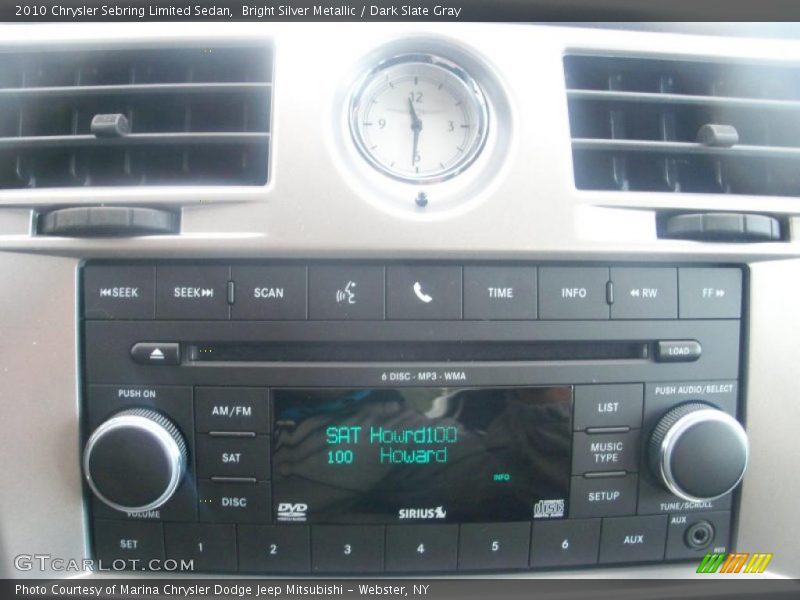 Bright Silver Metallic / Dark Slate Gray 2010 Chrysler Sebring Limited Sedan