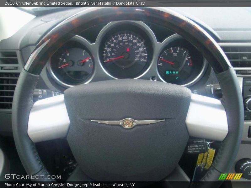 Bright Silver Metallic / Dark Slate Gray 2010 Chrysler Sebring Limited Sedan