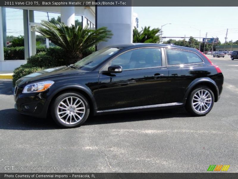 Black Sapphire Metallic / Off Black/Blonde T-Tec 2011 Volvo C30 T5