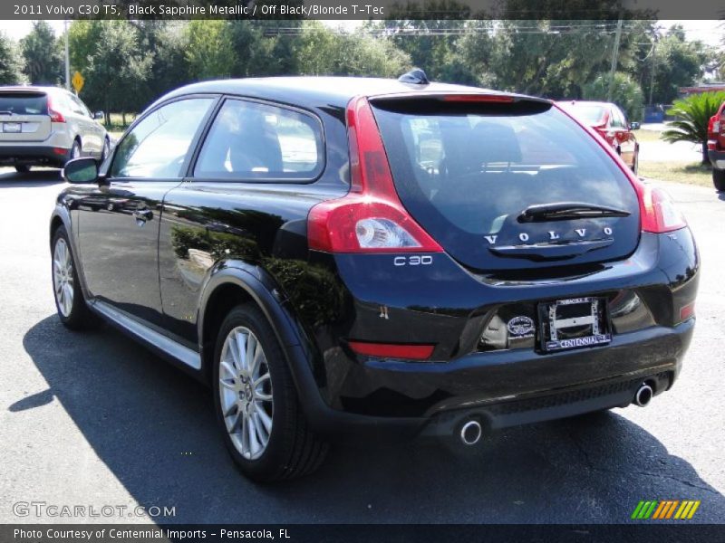 Black Sapphire Metallic / Off Black/Blonde T-Tec 2011 Volvo C30 T5