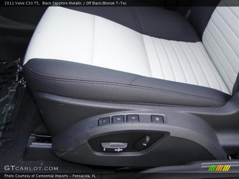 Black Sapphire Metallic / Off Black/Blonde T-Tec 2011 Volvo C30 T5