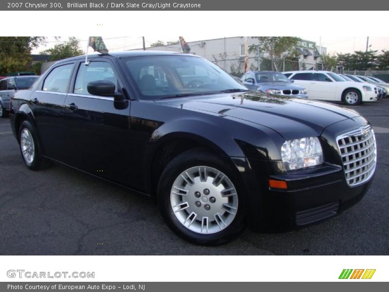 Brilliant Black / Dark Slate Gray/Light Graystone 2007 Chrysler 300