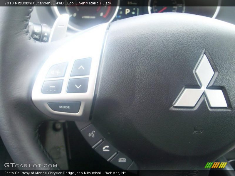 Cool Silver Metallic / Black 2010 Mitsubishi Outlander SE 4WD