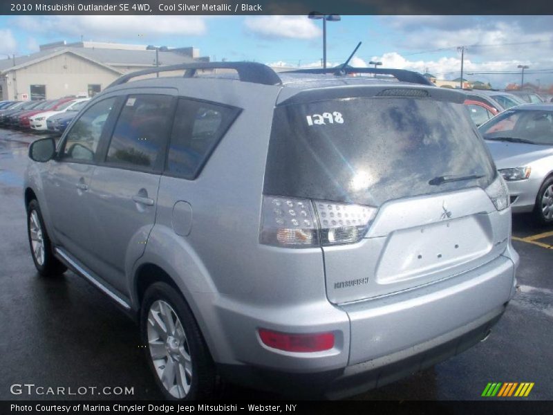 Cool Silver Metallic / Black 2010 Mitsubishi Outlander SE 4WD
