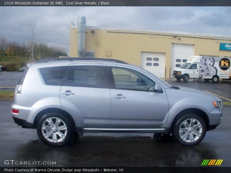 Cool Silver Metallic / Black 2010 Mitsubishi Outlander SE 4WD