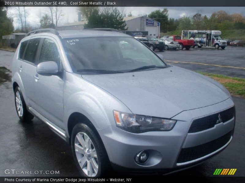 Cool Silver Metallic / Black 2010 Mitsubishi Outlander SE 4WD