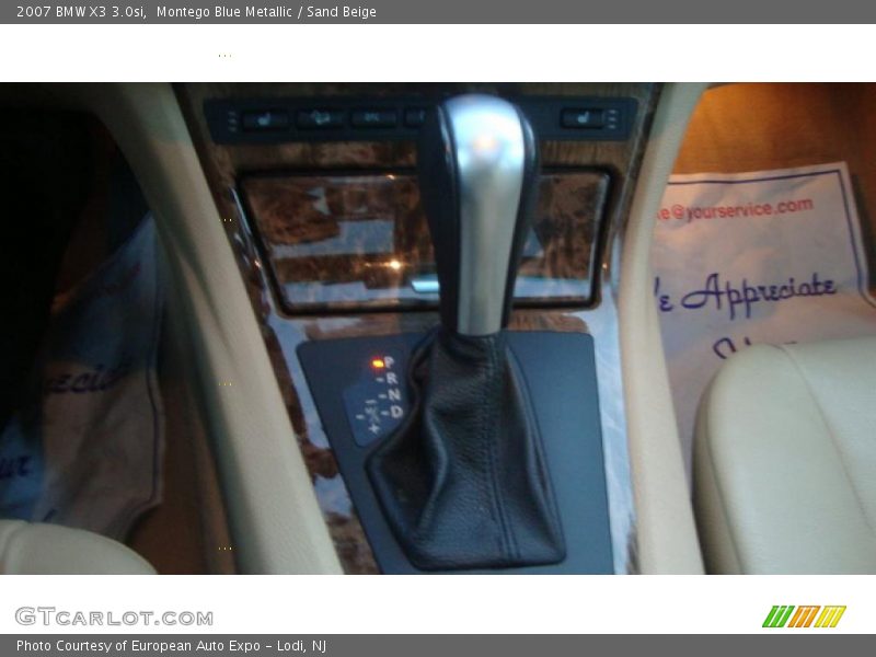 Montego Blue Metallic / Sand Beige 2007 BMW X3 3.0si