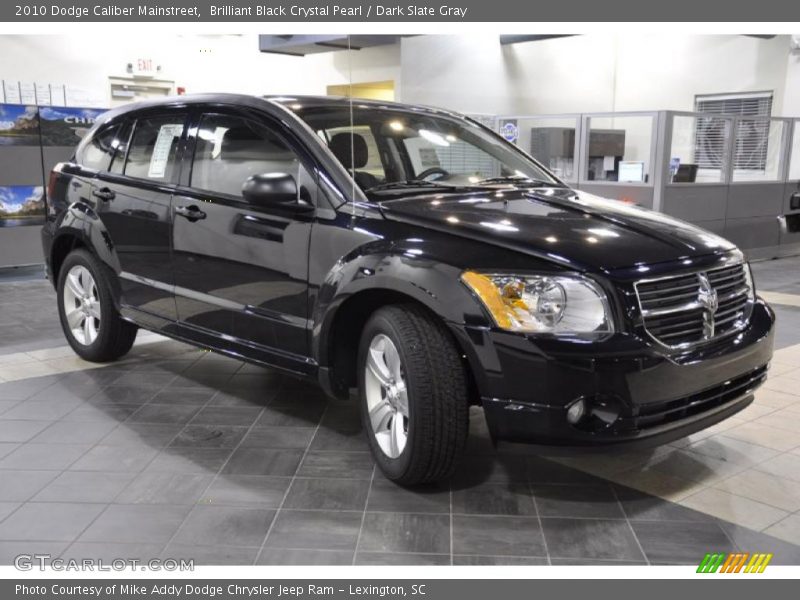 Brilliant Black Crystal Pearl / Dark Slate Gray 2010 Dodge Caliber Mainstreet