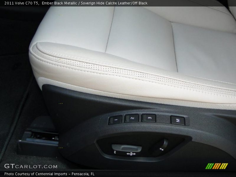 Ember Black Metallic / Soverign Hide Calcite Leather/Off Black 2011 Volvo C70 T5