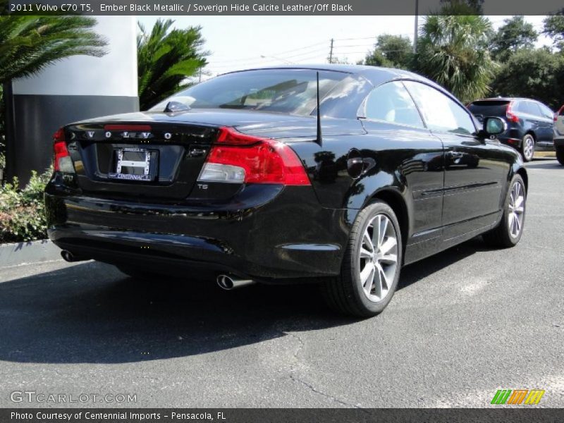 Ember Black Metallic / Soverign Hide Calcite Leather/Off Black 2011 Volvo C70 T5
