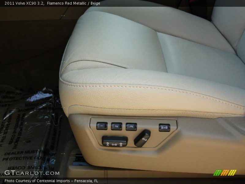 Flamenco Red Metallic / Beige 2011 Volvo XC90 3.2