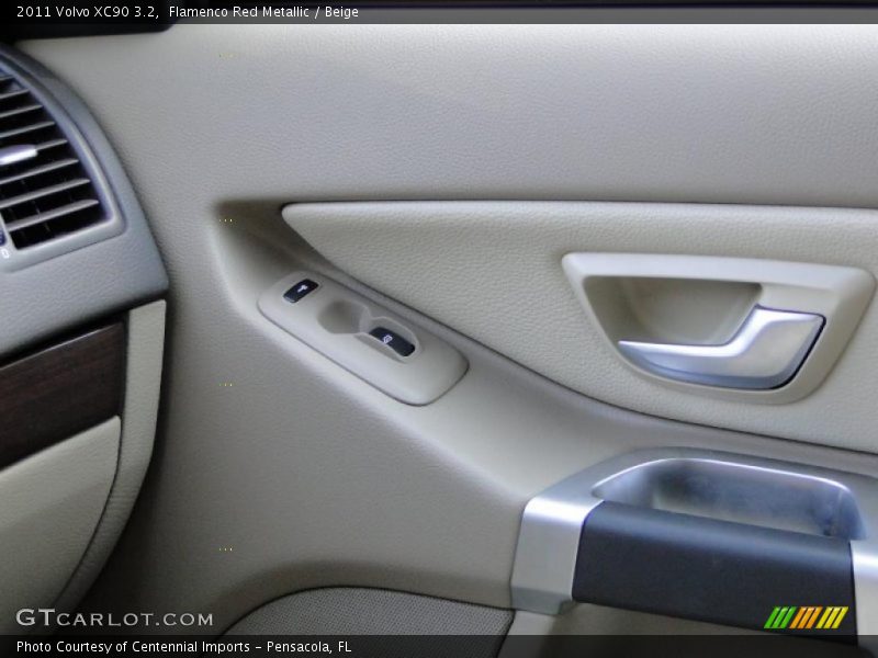 Flamenco Red Metallic / Beige 2011 Volvo XC90 3.2