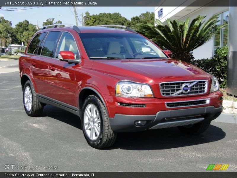 Flamenco Red Metallic / Beige 2011 Volvo XC90 3.2