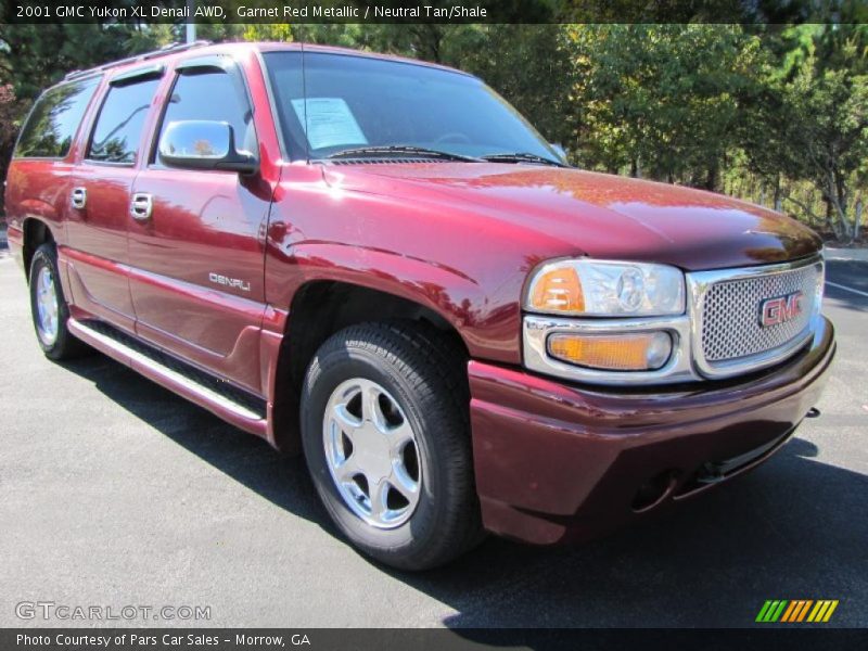 Garnet Red Metallic / Neutral Tan/Shale 2001 GMC Yukon XL Denali AWD