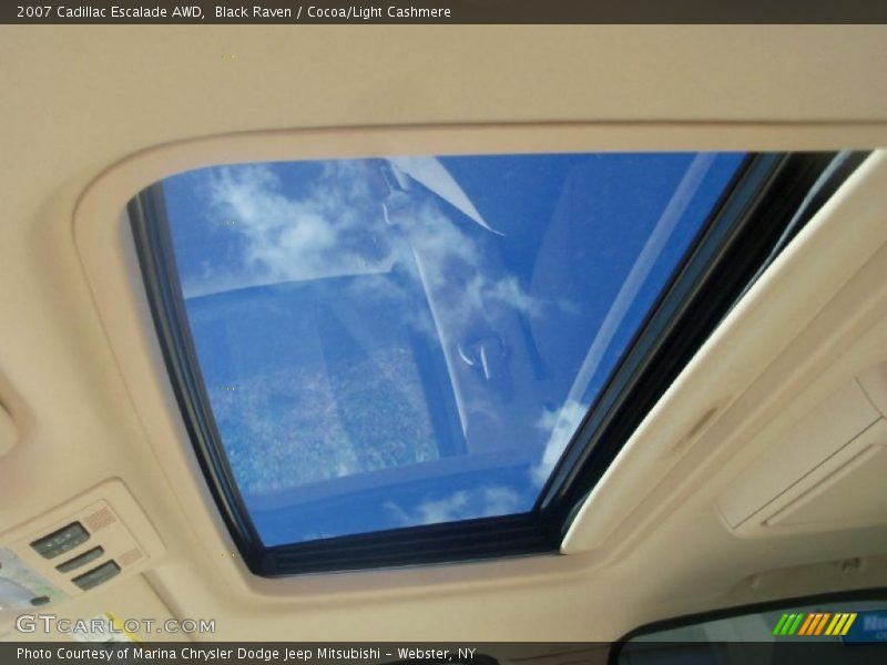 Black Raven / Cocoa/Light Cashmere 2007 Cadillac Escalade AWD