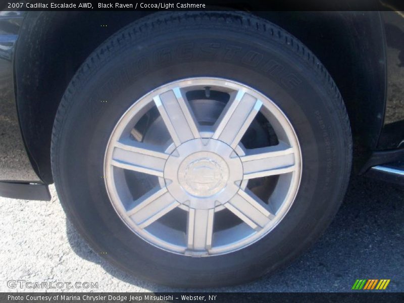 Black Raven / Cocoa/Light Cashmere 2007 Cadillac Escalade AWD