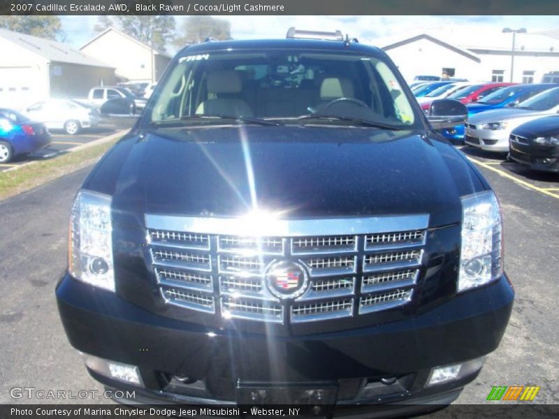 Black Raven / Cocoa/Light Cashmere 2007 Cadillac Escalade AWD