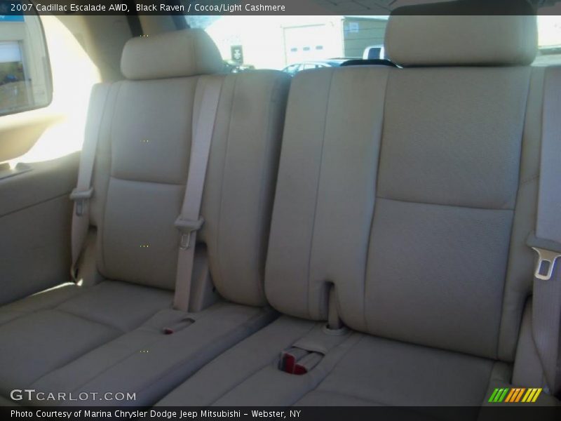 Black Raven / Cocoa/Light Cashmere 2007 Cadillac Escalade AWD
