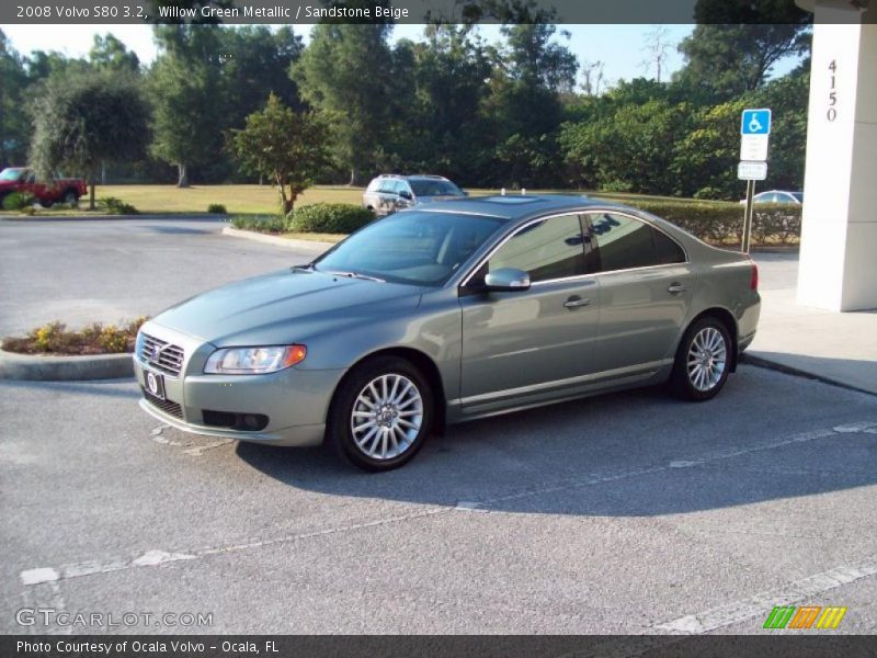 Willow Green Metallic / Sandstone Beige 2008 Volvo S80 3.2
