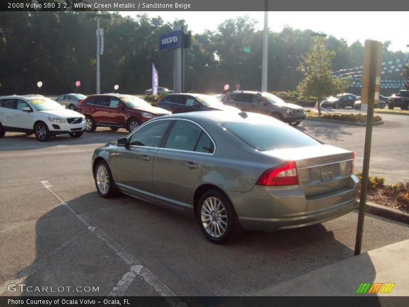 Willow Green Metallic / Sandstone Beige 2008 Volvo S80 3.2