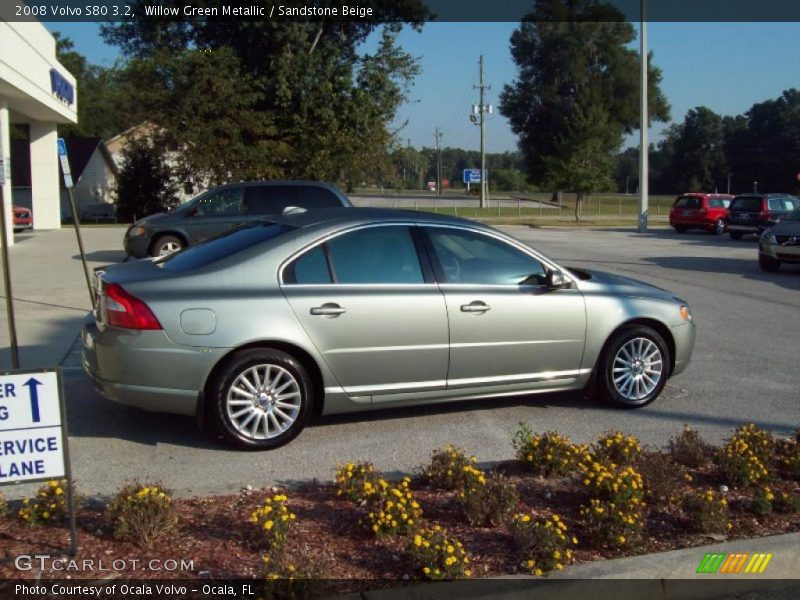 Willow Green Metallic / Sandstone Beige 2008 Volvo S80 3.2
