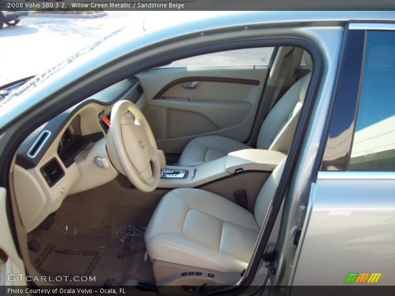 Willow Green Metallic / Sandstone Beige 2008 Volvo S80 3.2