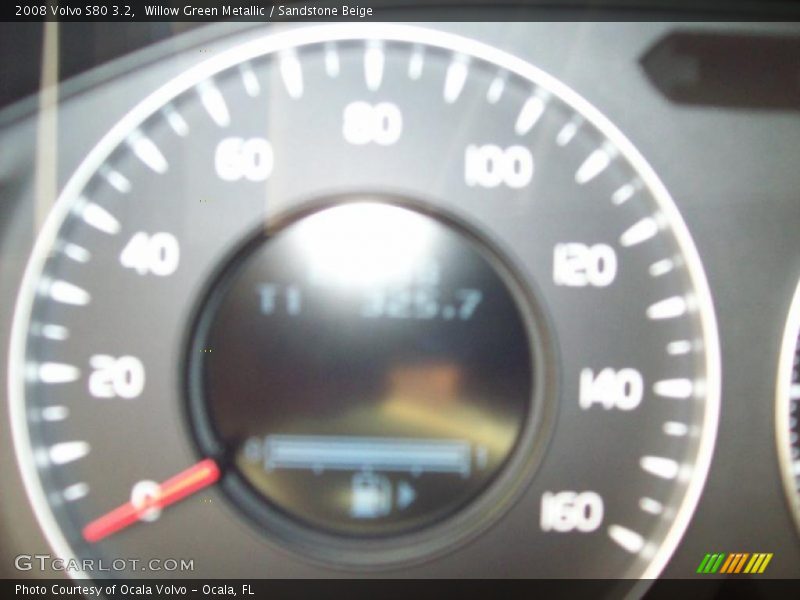 Willow Green Metallic / Sandstone Beige 2008 Volvo S80 3.2