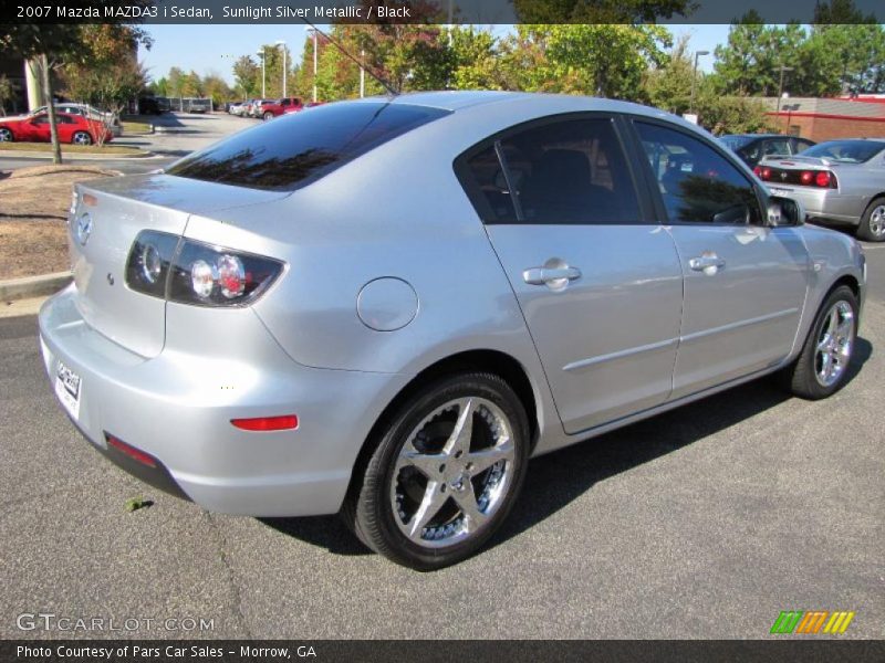 Sunlight Silver Metallic / Black 2007 Mazda MAZDA3 i Sedan