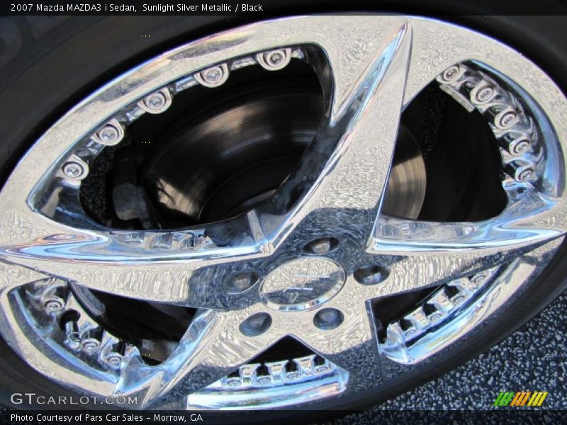 Sunlight Silver Metallic / Black 2007 Mazda MAZDA3 i Sedan