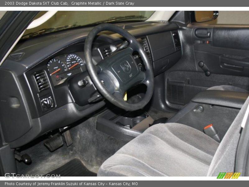 Dark Slate Gray Interior - 2003 Dakota SXT Club Cab 
