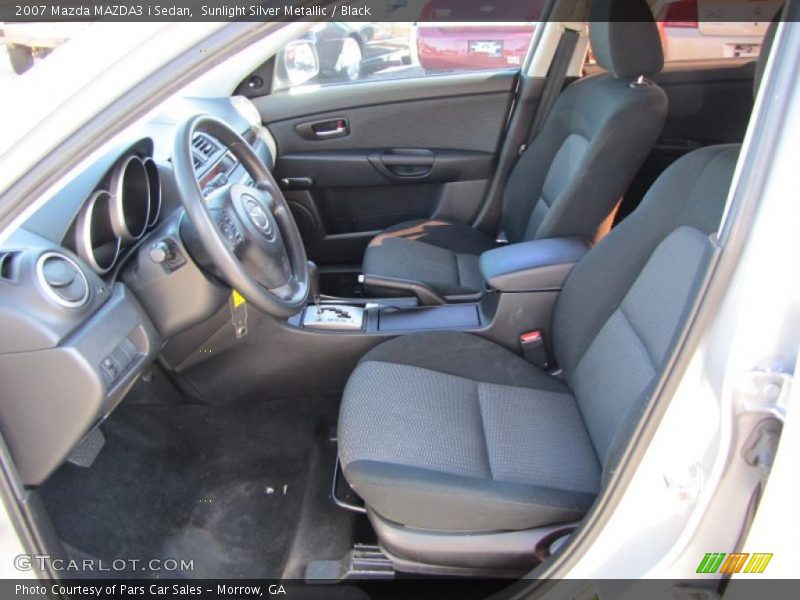 Sunlight Silver Metallic / Black 2007 Mazda MAZDA3 i Sedan