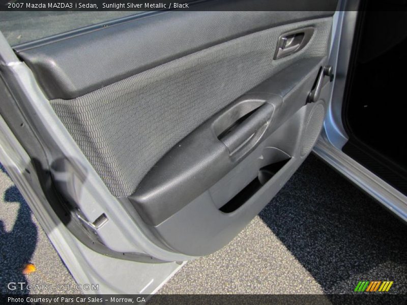 Sunlight Silver Metallic / Black 2007 Mazda MAZDA3 i Sedan