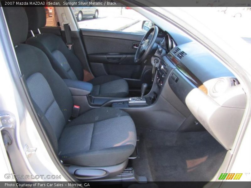 Sunlight Silver Metallic / Black 2007 Mazda MAZDA3 i Sedan