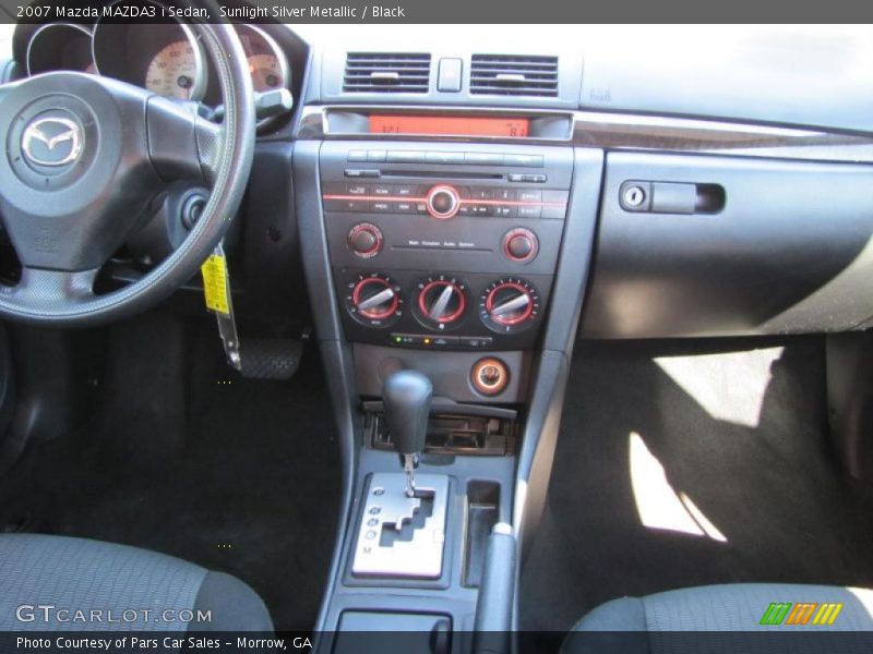 Sunlight Silver Metallic / Black 2007 Mazda MAZDA3 i Sedan