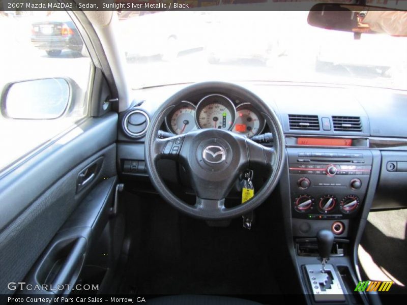 Sunlight Silver Metallic / Black 2007 Mazda MAZDA3 i Sedan