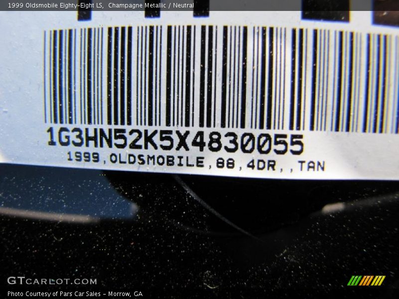 Champagne Metallic / Neutral 1999 Oldsmobile Eighty-Eight LS