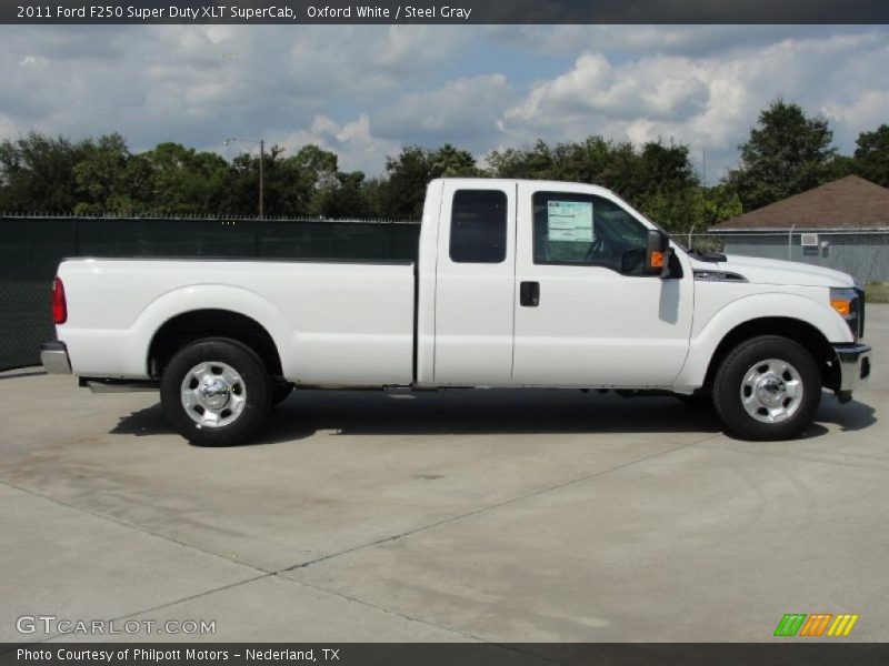 Oxford White / Steel Gray 2011 Ford F250 Super Duty XLT SuperCab